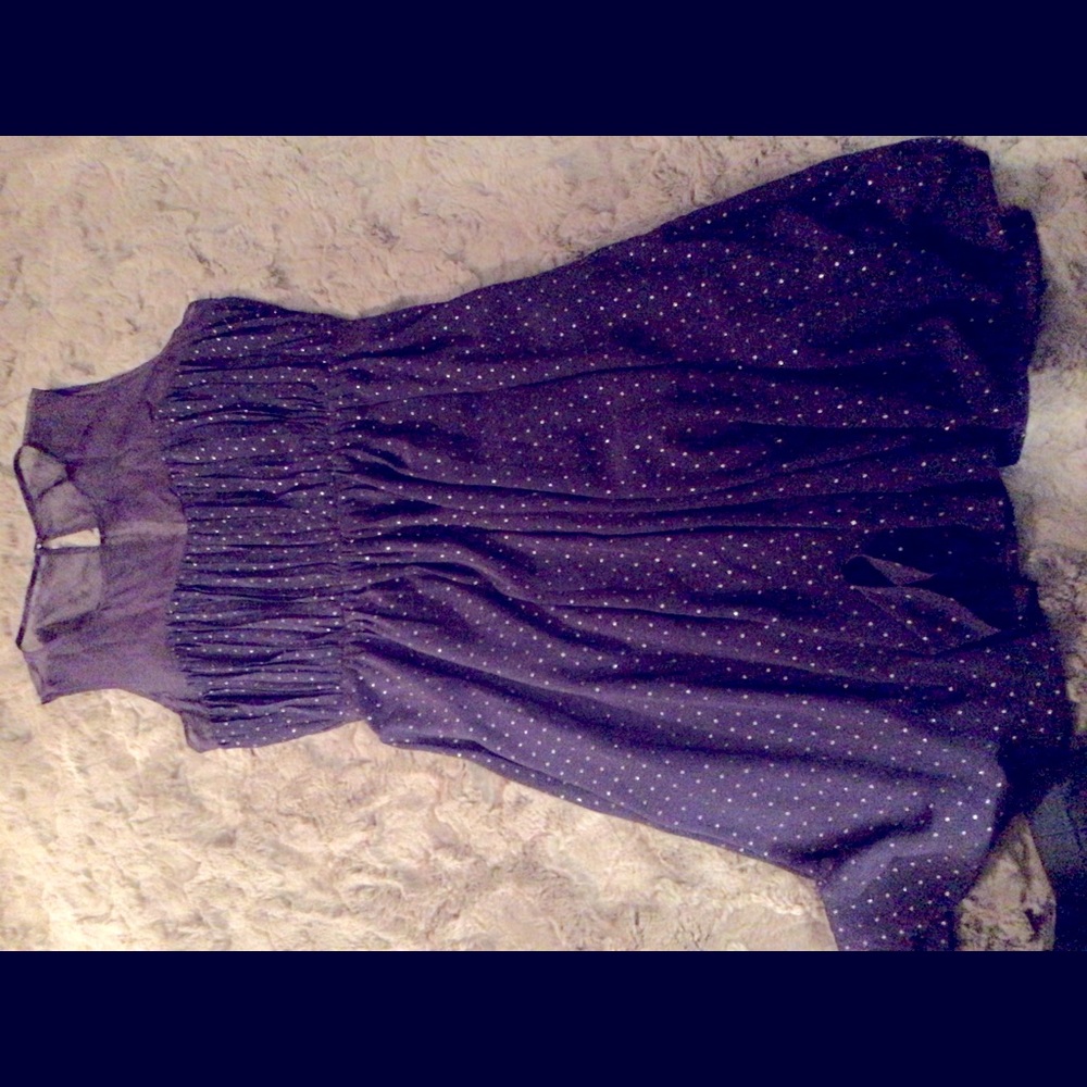 Purple sparkly cocktail dress